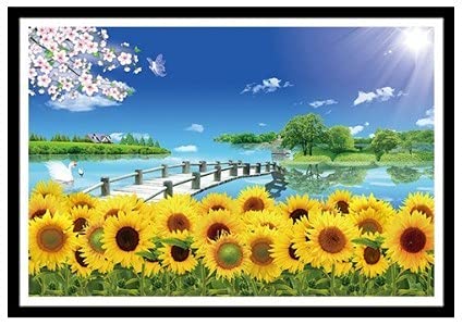 Kit Peinture Diamant 5D Tournesol 40x120cm pour Broderie Strass