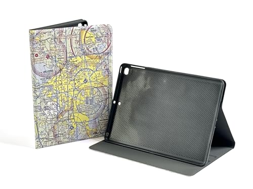 Housse iPad 2017 motif aviation contre les chutes et poussières pour tablette 9.7