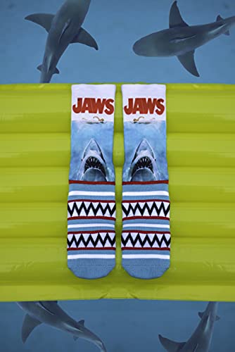 Odd Sox, Movies, Jaws Shark Teeth, Novelty Crew Socks, Dress Fun 80'S #TOP2