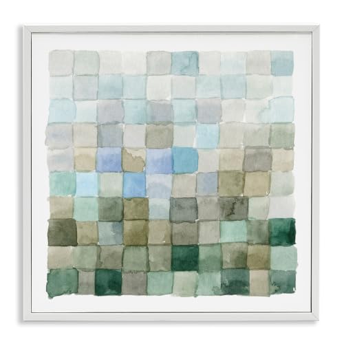 Stupell Industries Earth Tones Watercolor Detail Square Shape Pattern, Design by Emma Caroline