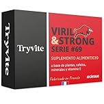 Fórmula Virilidad Hombre | 60 Cápsulas Para Circulación Sanguínea | Booster de Fuerza Resistencia Energía Natural | Ginseng, Guarana, Zinc | TRYVITE VIRIL&STRONG