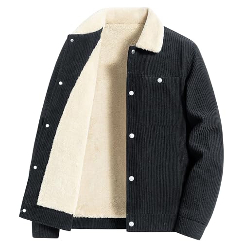 Chamarras de pana con botones para hombre miniatura 4