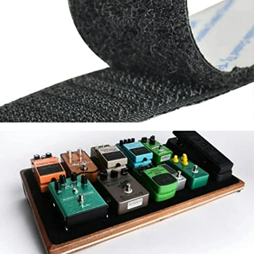 Fita Auto Adesiva com material Macho + Fêmea Fixação De Pedais - 1 Metro (50mm, PRETO)