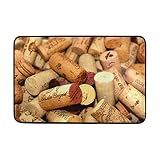 MONTOJ - Alfombra de Corcho de Vino para baño, Supersuave, para Sala de Estar, Dormitorio, decoración del hogar, Resistente al Desgaste