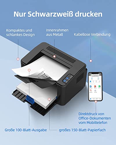 PANTUM P2502W Schwarzweiß-Laserdrucker mit WLAN-Funktion