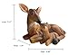 JHVYF Animal Garden Gnomes Statue Deer Resin Sculpture Ornament Doe and Fawn Figurines for Garden and House 323…