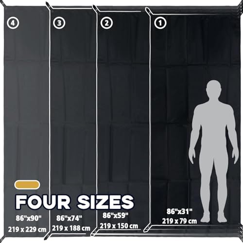 Camping Tent Footprint - 86'' x 31'', Waterproof Camping Tarp - Ultralight Tarp for Hiking, Backpacking, and Beach Use - Storage Bag Included