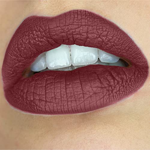 Mynena Matte Lipstick Liquid Kissproof Waterproof Lightweight Smudge Proof Color Stay Lip Stain Talc-Free Mica-Free Gluten-Free Paraben-Free | Erin #TOP1