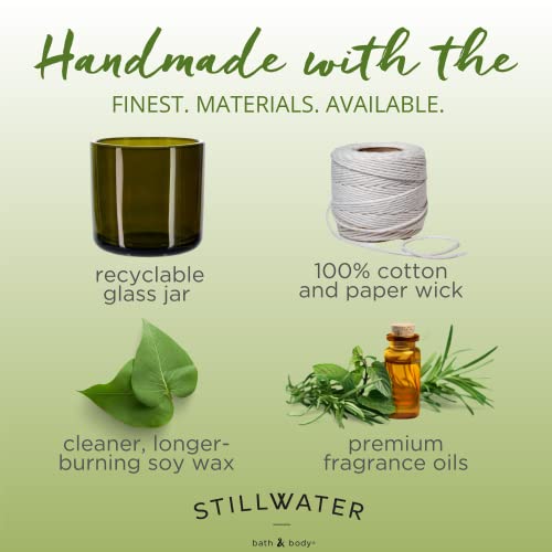 Stillwater Bath And Body™ Fraser Fir 3-Wick Scented Candle | Non-Toxic Longer Burning Soy Candles | Festive Home Fragrance | 16 Oz Vintage Green Heavy Glass Jar | Hand Made In The Usa #TOP2