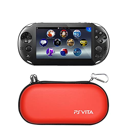 ELIATER Playstation Vita Carring Case Portable Travel Pouch Cover Zipper Bag Compatible for Sony PSVita 1000 2000 Game Console (Red) - Thumbnail 2