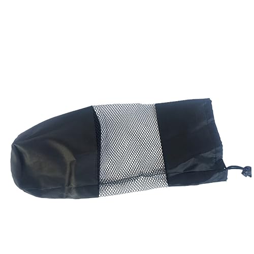 Mikinona 3Pcs Multifunctional Mesh Storage Bags Lightweight Black Roller Sports Bag for Camping Travel Gym Breathable Drawstring Design for and Easy Organization2