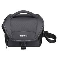 Sony LCSU11 Soft Carrying Case for Camcorders, Alpha, NEX Cameras - Black