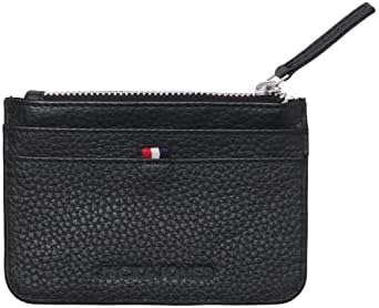 Jack & Jones Men's Jacelias Leather Card Holder, Black, One Size