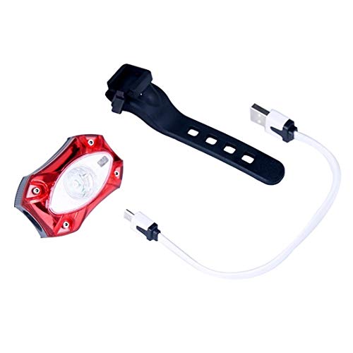 NoyoKere USB Rechargeable arrière Queue Lampe de vélo Lampe feu arrière pluie...
