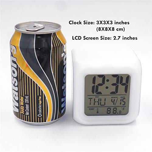 Boway 3＂Desk & Shelf Clock Red Fox Animal Digital Alarm Clock With Led Lights Table Clock For Kids Teenagers Adults Home/Office Decor #TOP6