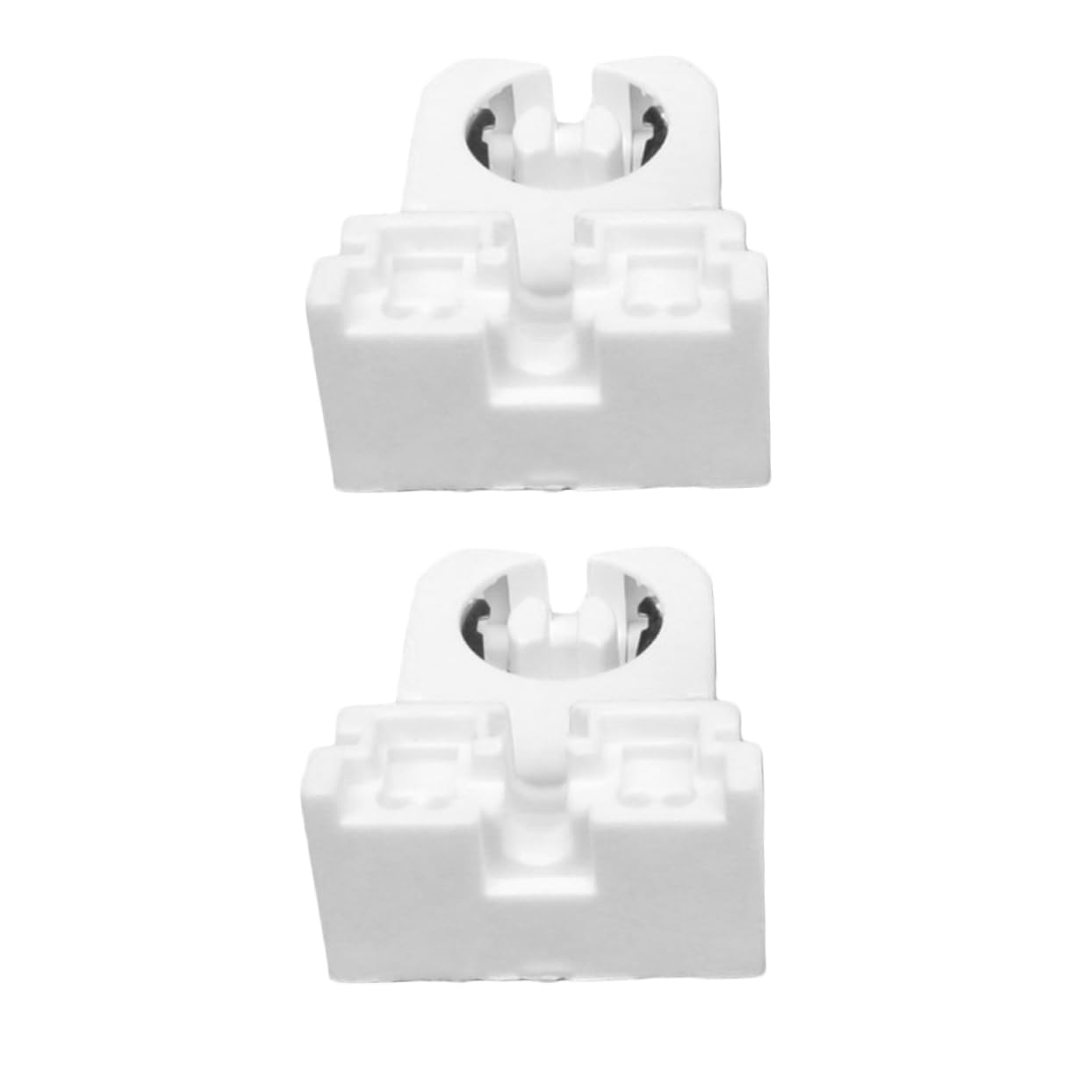 TEHAUX 50pcs Lamp Holder Light Socket Non-shunted Turn Type Easy Install for Home and Office