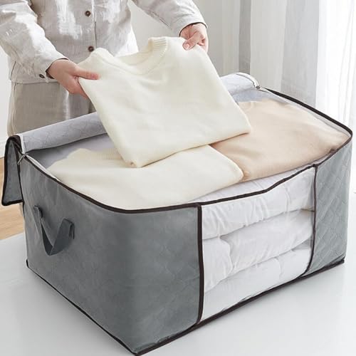 Kit 2 Bolsas Organizadoras Multiuso - Proteja e Armazene Roupas, Cobertores e Travesseiros com Facil