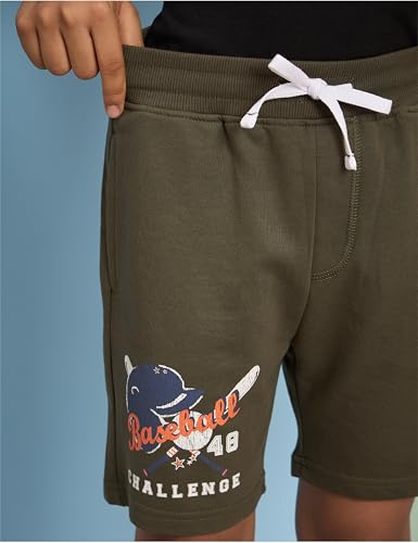 Image of Amazon Brand - Symbol Boys Cotton Rich Stretchable Knit Terry Shorts | Age 2-14 Years