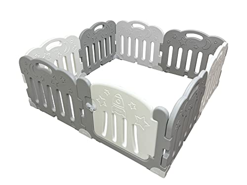 Caraz �x�r�[�t�F���X �x�r�[�T�[�N���y8�� �Z�b�g�E�h�A�t���z 140x140cm ����/���C��/���[�t FANCY �x�r�[�Q�[�g �v���C���[�h �R���p�N�g �n�C�^�C�v �}�b�g �Ԃ���� �t���A�}�b�g �{�[���v�[�� �x�r�[ �� �Q�[�g (�O���[&�z��