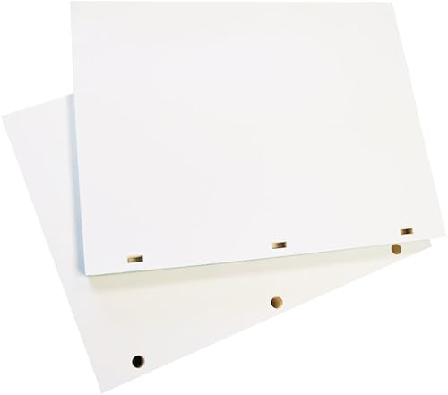 Miniatura 2 de Papel de archivo con marca de agua, papel de minutos de 32 libras, 11 x 8-12 pulgadas, 100% algodón, sin ácidos, hojas en blanco para libros de