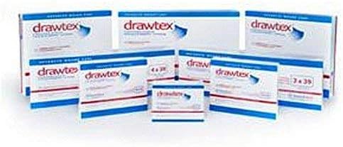 Drawtex Hydroconductive Wound Dressing 8" X 8", with Levafiber Technology (Box of 10)