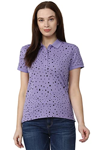 Image of Van Heusen Women's Cotton Regular Fit Polo T-Shirt