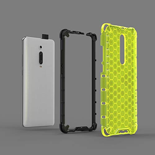 Image of Glasgow | for Mi Redmi K20 Pro Honeycomb Pattern Back Case Cover for Mi Redmi K20 Pro with 4 Bumper Corners and Military Grade Protection - Black