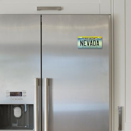 Imán placa Nevada The Silver State 3.5 pulgadas miniatura 3