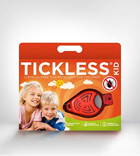 Tickless Kid Répulsif anti-tiques à ultrasons pour bébés et enfants - Orange Cover