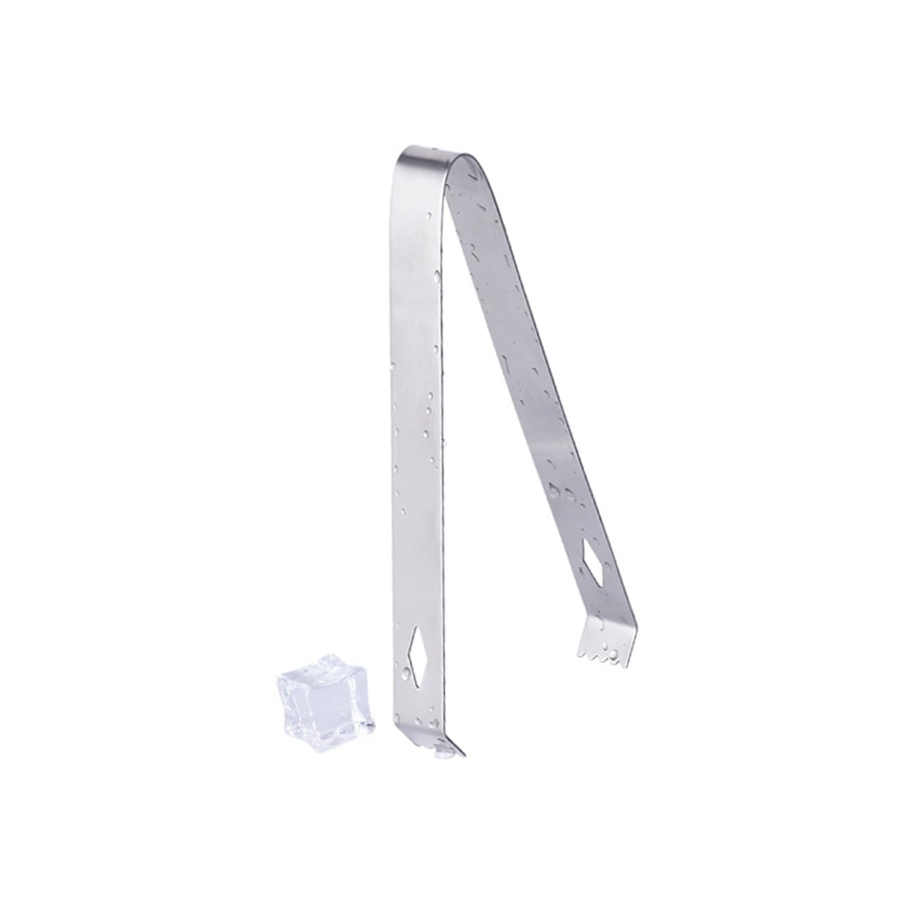 PRETYZOOM Ice Clamp Stainless Steel Ice Tongs Versatile Bar Home Kitchen Ice Clip Folder