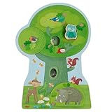 HABA Holzpuzzle Waldtiere – 3D-Entdecker-Puzzle mit 3 Ebenen – Schicht...