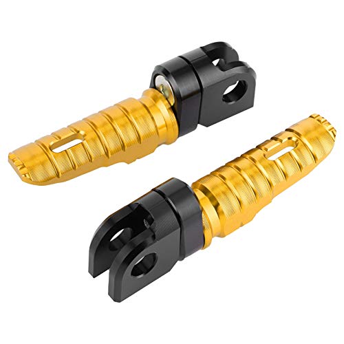 Front Foot Pegs,Pair Of Front Foot Pegs Aluminum Alloy Pedals Fit For Z125 Pro Z250/Sl Z400 Z900(Gold) #TOP7