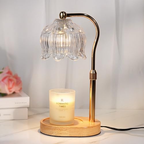 Funistree Flower Candle Warmer Lamp with Timer, Dimmable Candle Lamp