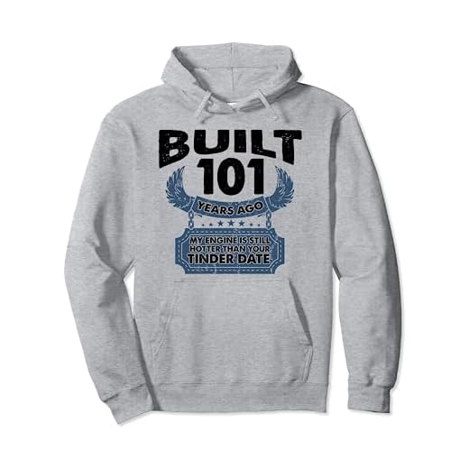 Motor más caliente que la fecha - 101 años 101 cumpleaños Sudadera con Capucha