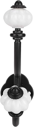 TOPINCN Perchero decorativo para colgar en la pared, perchero vintage de un solo gancho, estilo europeo, aleación de zinc, plástico, retro, antiguo,