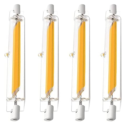 Furado R7S LED Bulb, 10W R7S 118mm LED Bulb, Natural White 4500K Dimmable 10W R7S LED Bulbs, Replacement for 100W Halogen Bulbs, 360° Beam Angle Replacement Lamp Bulb for Landscape Lights, AC 220-240V Cover
