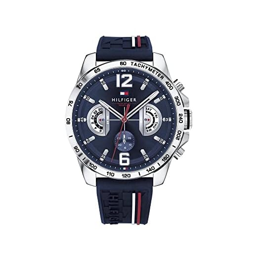 Tommy Hilfiger Unisex Multiurtavla Kvartsur med silikonrem 1791476