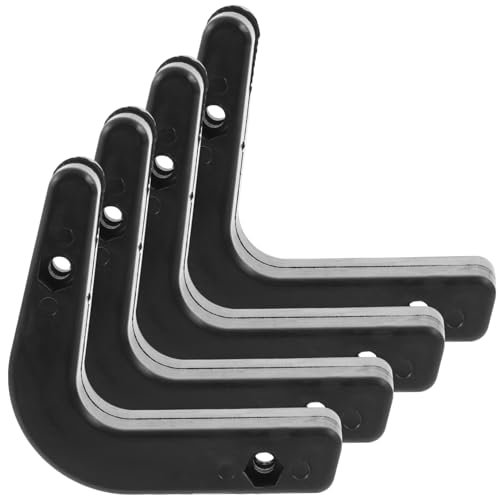 Gogogmee Barbell Wall Mount Rack 4pcs for Gym Home Storage Black