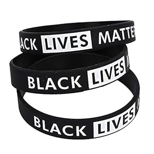 Bracelet en Silicone pour Le Sport, 3 pièces Inspirational Black Lives Matter Wristband Bracelet gravé en Silicone