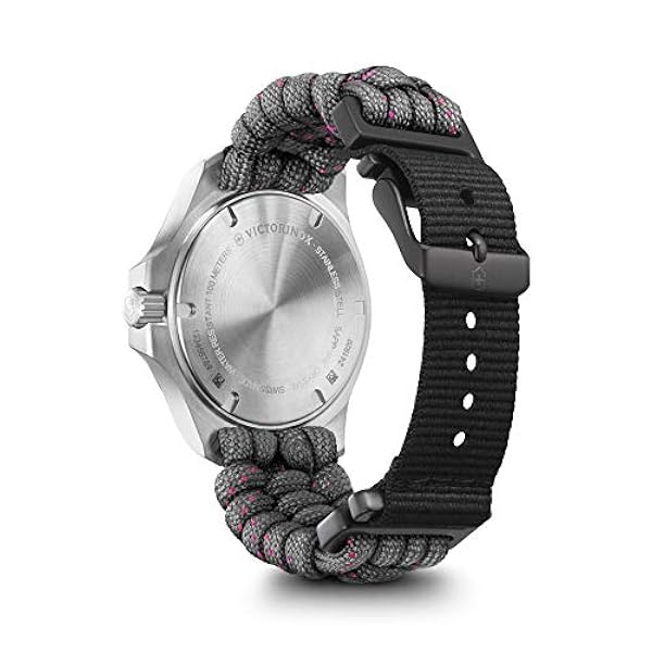 Victorinox Kvinnors analoga kvartsur med tygarmband 241920, svart, armband