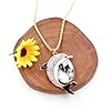 Yongxu Elegant Dolphin Pendant Necklace for Women, Rose Gold Plated Dolphin Necklace For Mama, White/Blue Cubic Zirconia Necklace Marine Life Dolphin Jewelry with Long Chain #2
