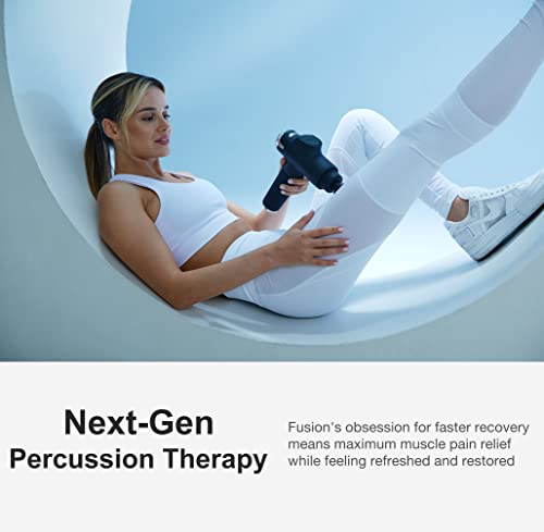Fusion Black Pro Muscle Massage Gun Deep Tissue Percussion Muscle Massager Gun For Athletes Pain Relief Therapy And Relaxation, Percussion Therapy Chiropractor Massager, Body Massager (White Pro) #TOP6
