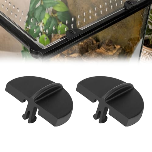 msyWicWhi Enclosures Lid Clip Compatible with Exo Terra, for Terrariums and Animal Cages, Easy-Lock Frame Fastener(2Pcs)