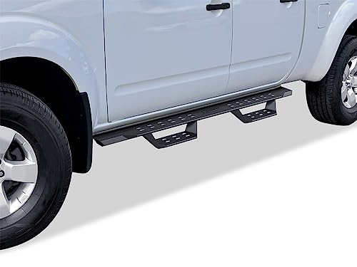 Estribos negros APS estilo tubular para Nissan Frontier miniatura 1