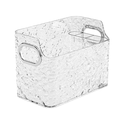 JINGAN Scatola porta cosmetici,Scatola trasparente per custodie cosmetiche | Scatola cosmetica portatile, cubo espositore per trucco per matite labbra, rossetti