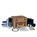 PICNIC TIME Romantic Canterbury Deluxe Wicker Picnic Basket Set for 2, with Blanket and Soft Cooler, One Size, Navy With Plaid