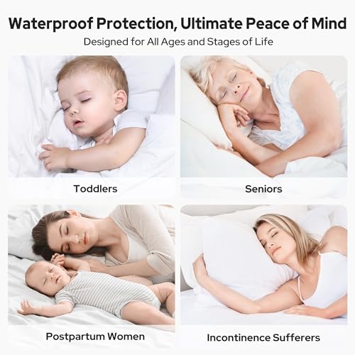 BEDLORE Waterproof Twin XL Mattress Protector, Breathable Mattress Pad for College Dorm Room Essentials with 6-15 Inch Deep Pocket, Noiseless Quilted Fitted Mattress Topper Bed Cover, White by BEDLORE - Used condition - Image 7