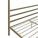 DHP Modern Metal Canopy Platform Bed with Minimalist Headboard and Four Poster Design, Underbed Storage Space, No Box Spring Needed, King, Gold