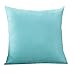 Produktbild Kissenbezug Kissenhülle 40x40cm Ronamick Einfarbige Kissenbezug Leinen Zierkissenbezüge Glückliche Sofa Bett Home Decorative Weich Fall Auto (Hellblau)