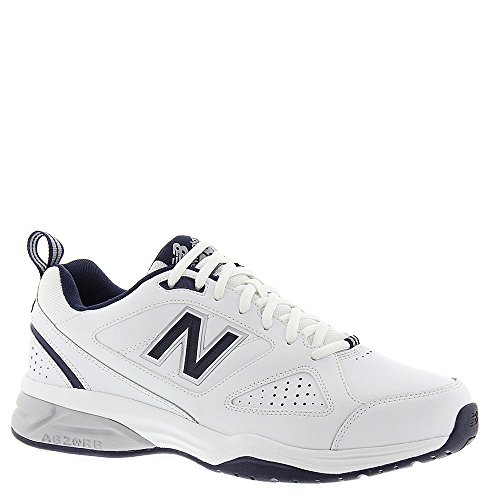 New Balance Men's 623 V3 Casual Comfort Cross Trainer, White/Navy, 8